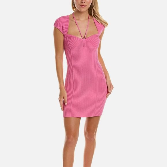 SIMKHAI Dylan Mini Dress, Pink, Size M - Picture 1 of 9